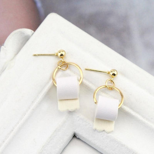 Toilet Paper Roll Earrings