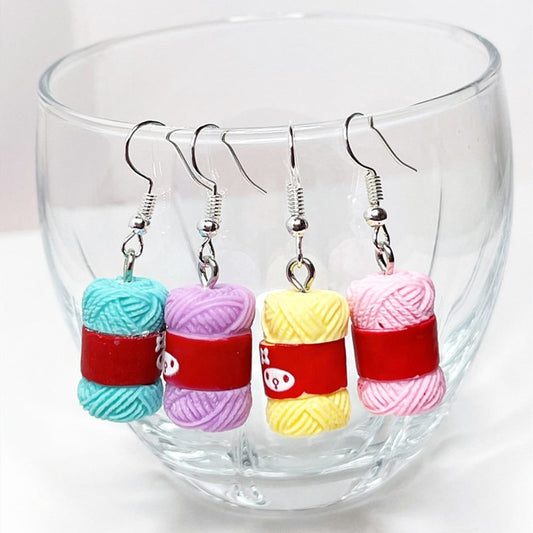 Balls of Yarn Earrings